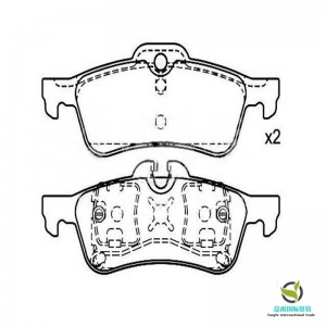 Brake pads (OE:34 21 6 762 871)